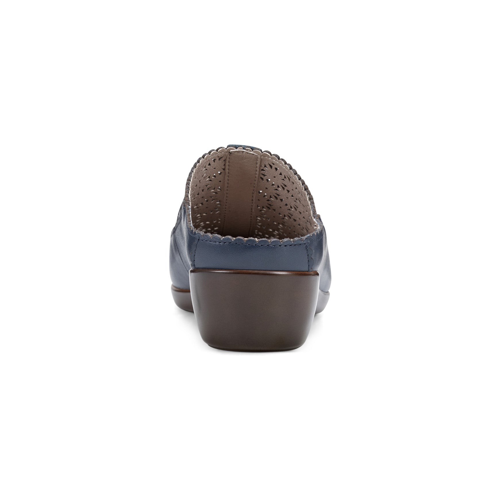Easy Spirit Dusk Mule Clogs - Navy Leather