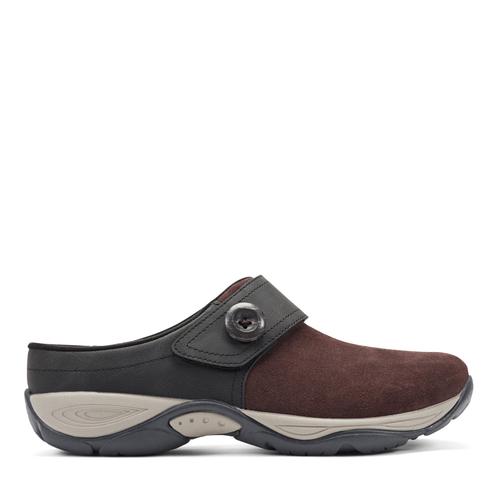 Easy Spirit Edline Slip On Casual Clogs - Red Suede