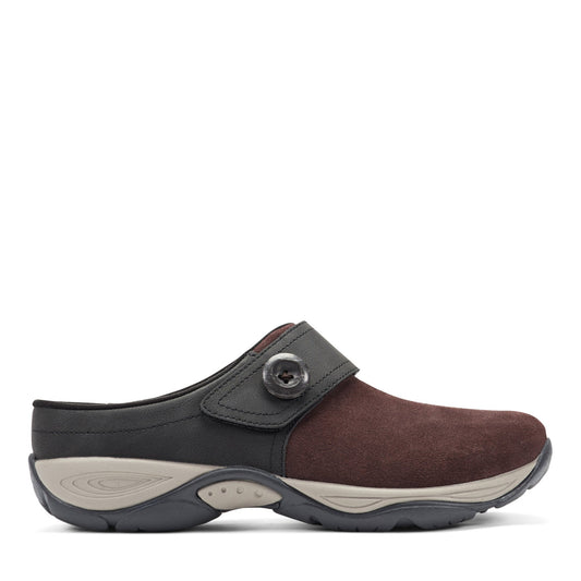 Easy Spirit Edline Slip On Casual Clogs - Red Suede