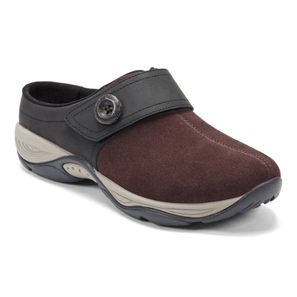 Easy Spirit Edline Slip On Casual Clogs - Red Suede