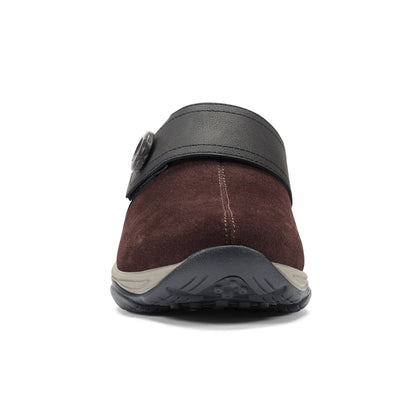 Easy Spirit Edline Slip On Casual Clogs - Red Suede