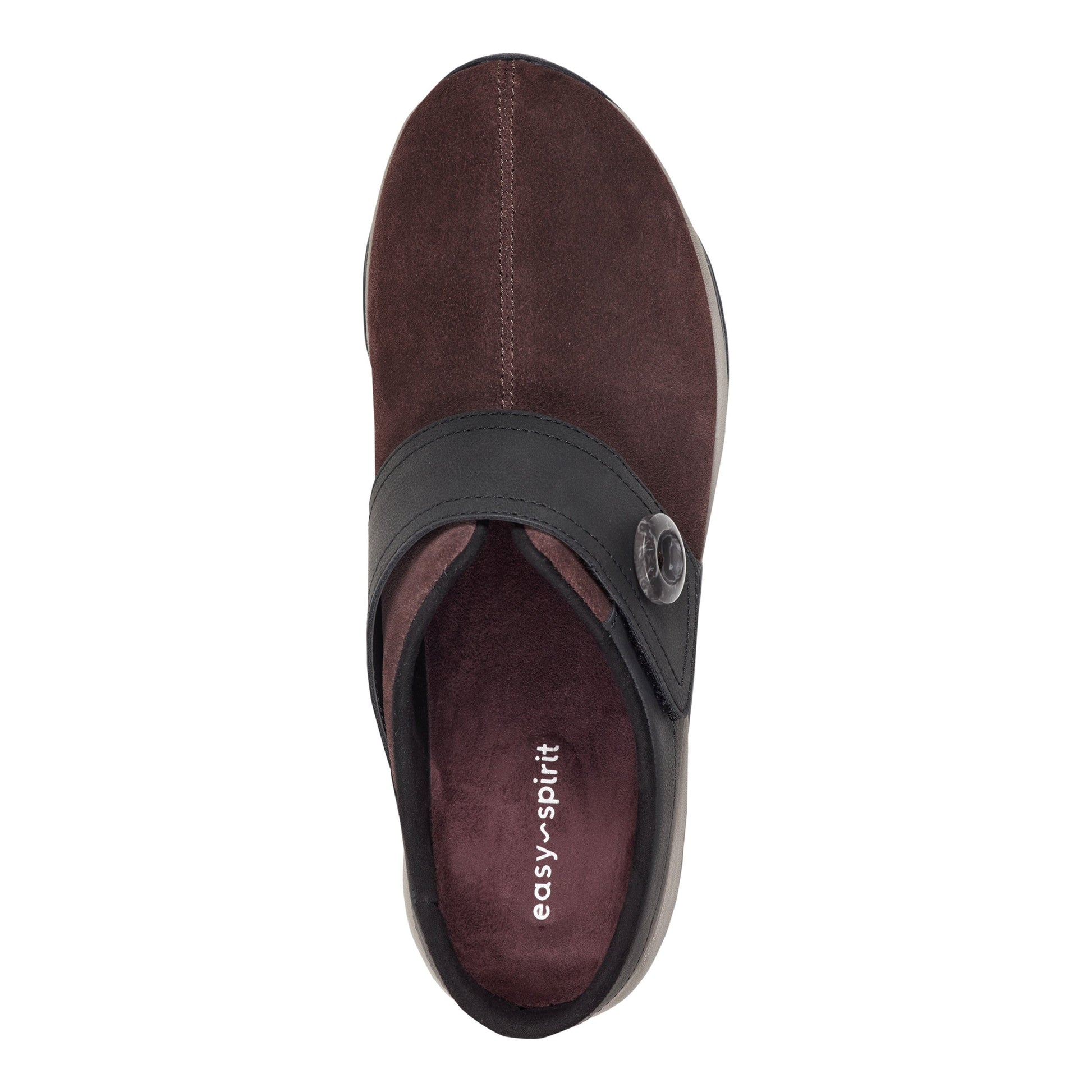 Easy Spirit Edline Slip On Casual Clogs - Red Suede