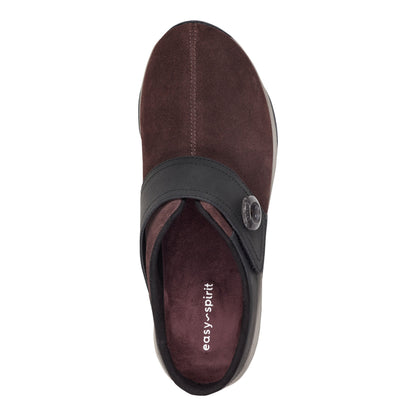 Easy Spirit Edline Slip On Casual Clogs - Red Suede