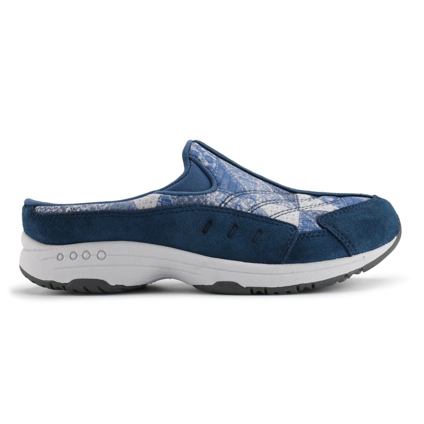 Easy Spirit Traveltime Clogs - Denim Patchwork