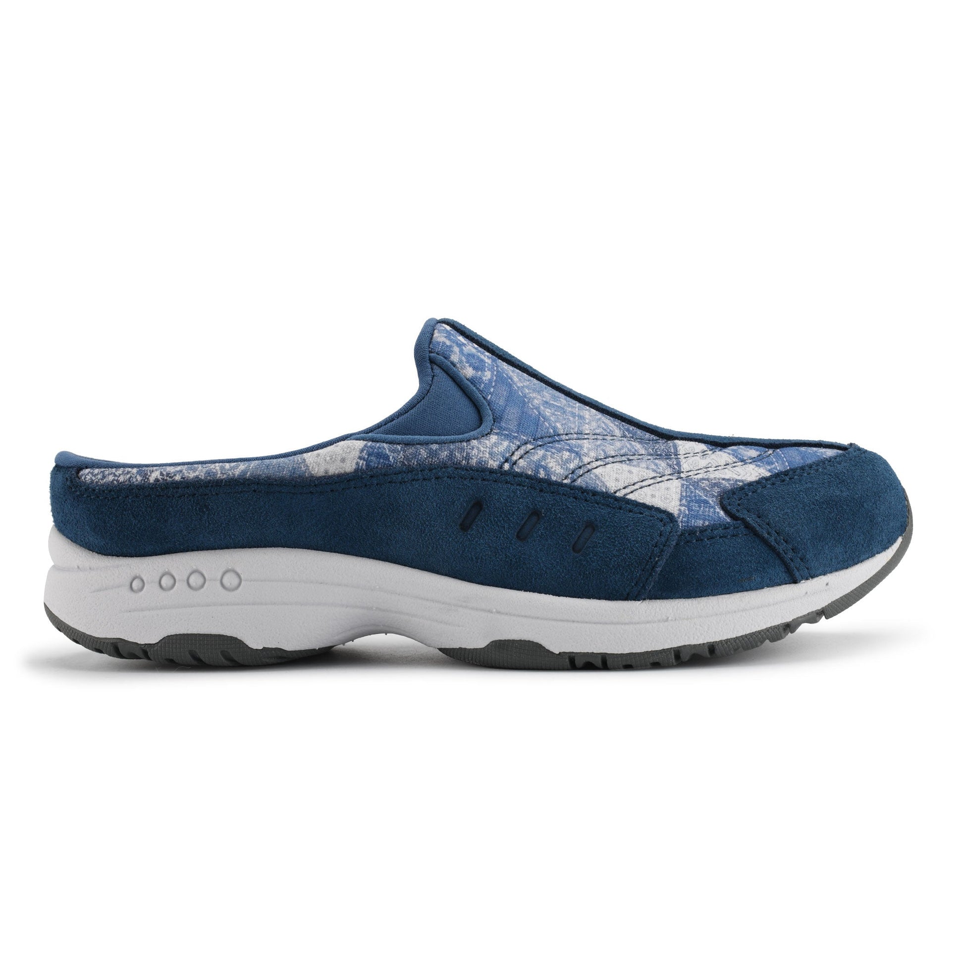 Easy Spirit Traveltime Clogs - Denim Patchwork