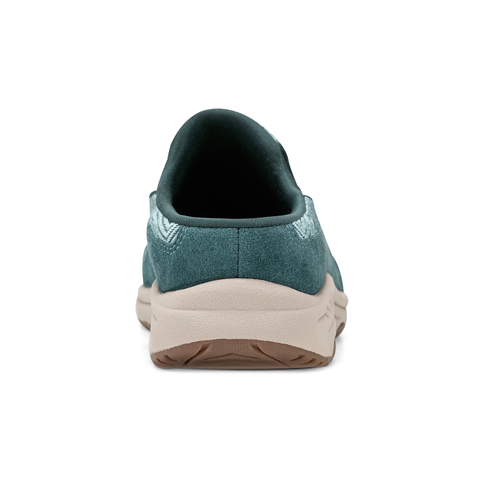 Easy Spirit Traveltime Clogs - Green Velour Suede