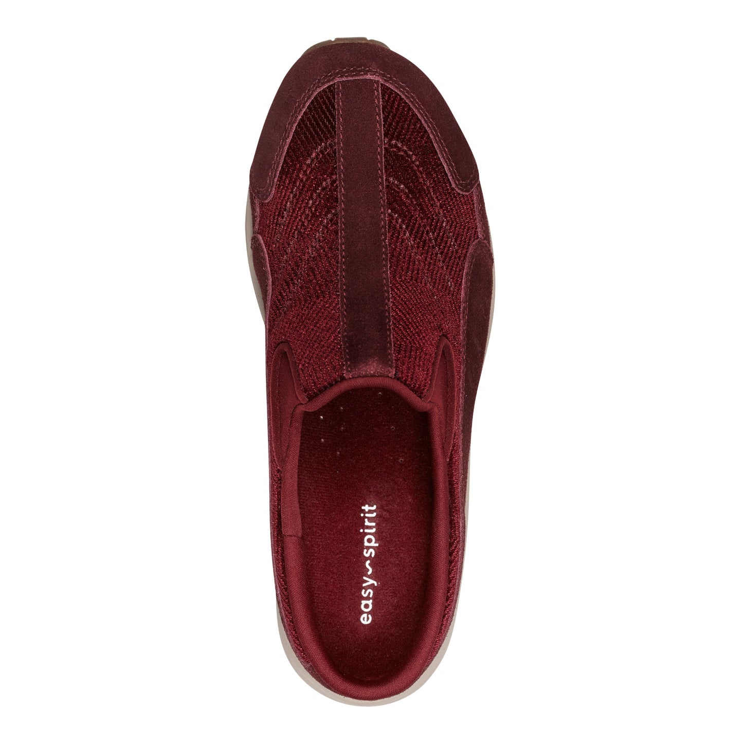 Easy Spirit Traveltime Clogs - Red Velour Suede