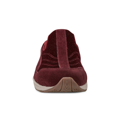 Easy Spirit Traveltime Clogs - Red Velour Suede