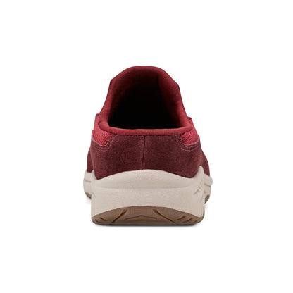 Easy Spirit Traveltime Clogs - Red Velour Suede