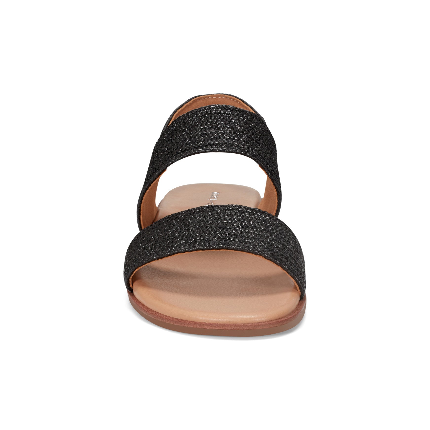 Easy Spirit Lana Flat Sandals - Black Raffia