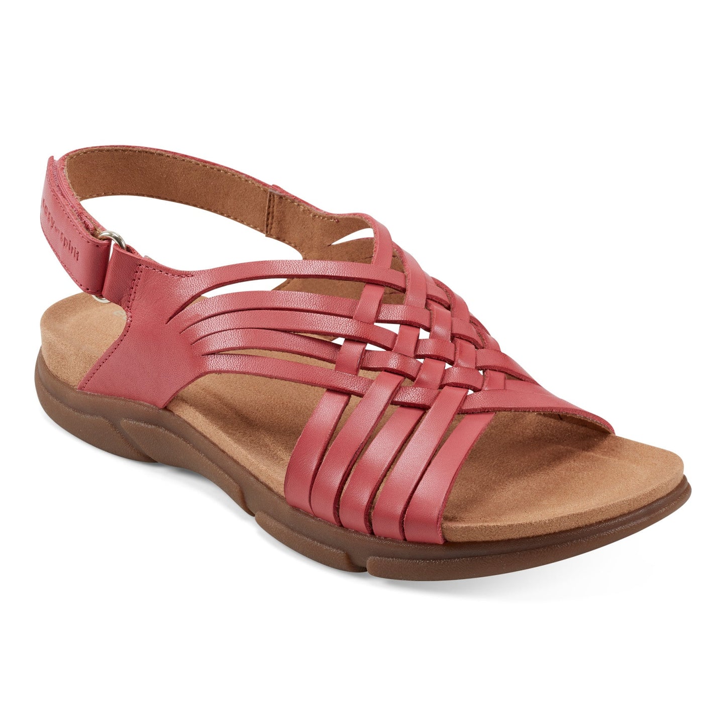 Easy Spirit Mar Sandals - Coral Leather