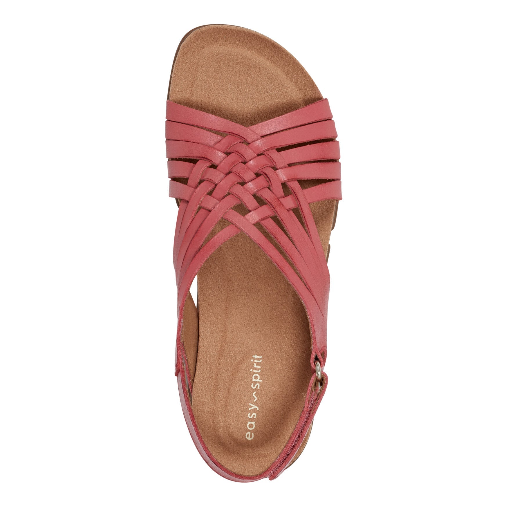 Easy Spirit Mar Sandals - Coral Leather