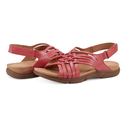 Easy Spirit Mar Sandals - Coral Leather