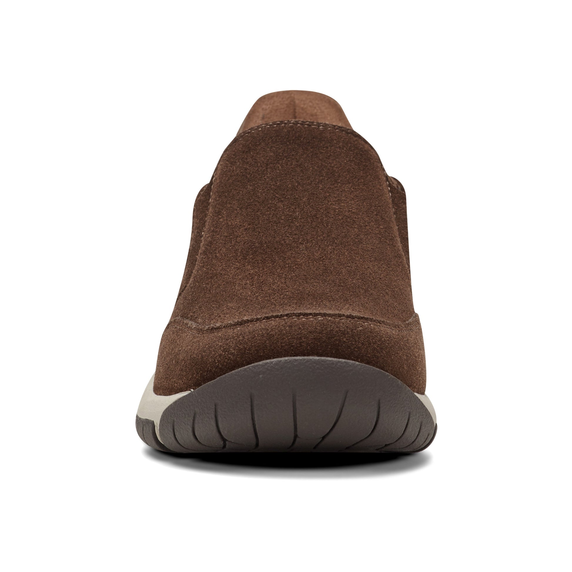 Easy Spirit Warner SOEASY™ Slip On Shoes - Dark Brown Suede