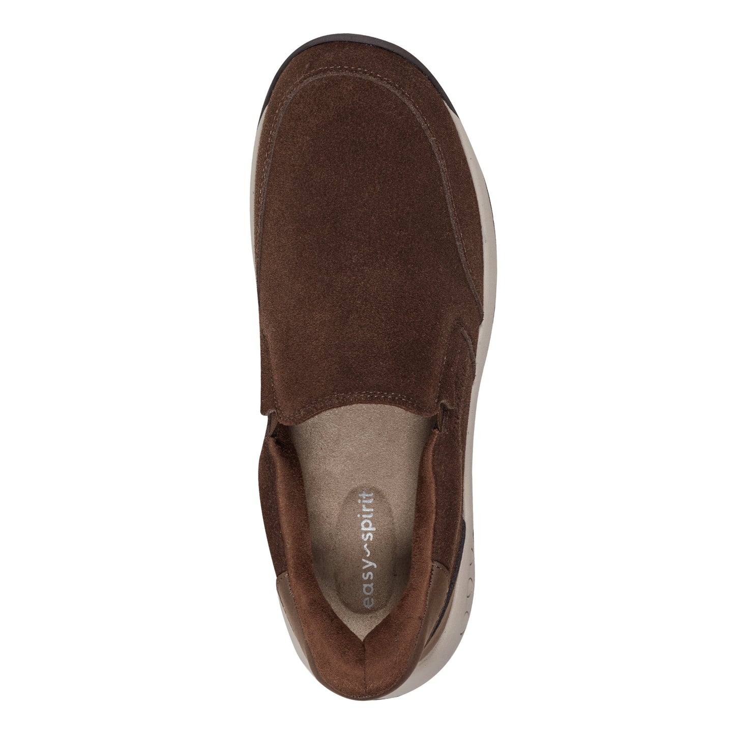 Easy Spirit Warner SOEASY™ Slip On Shoes - Dark Brown Suede