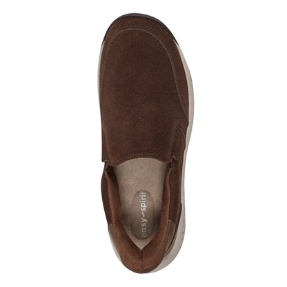 Easy Spirit Warner SOEASY™ Slip On Shoes - Dark Brown Suede