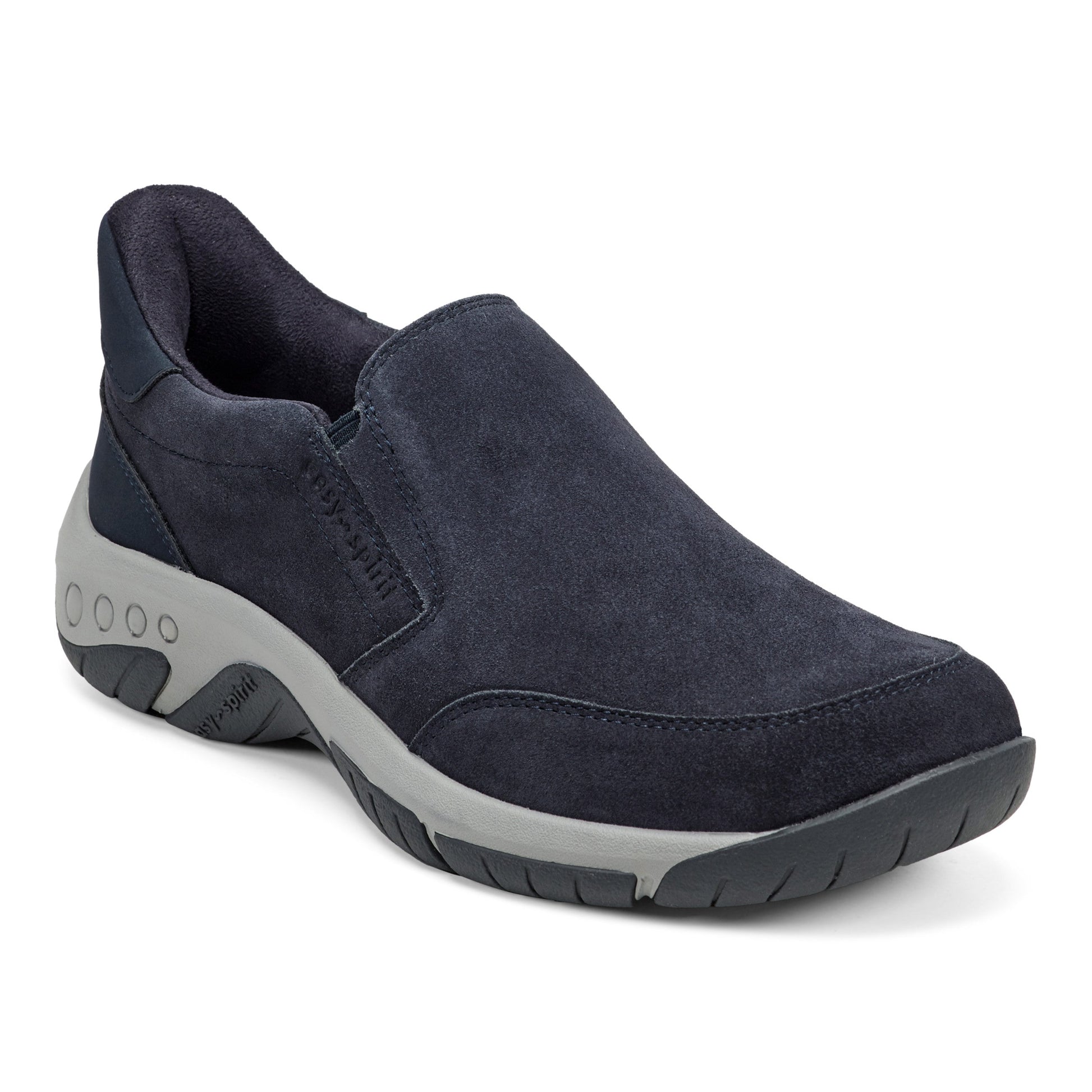 Easy Spirit Warner SOEASY™ Slip On Shoes - Navy Suede