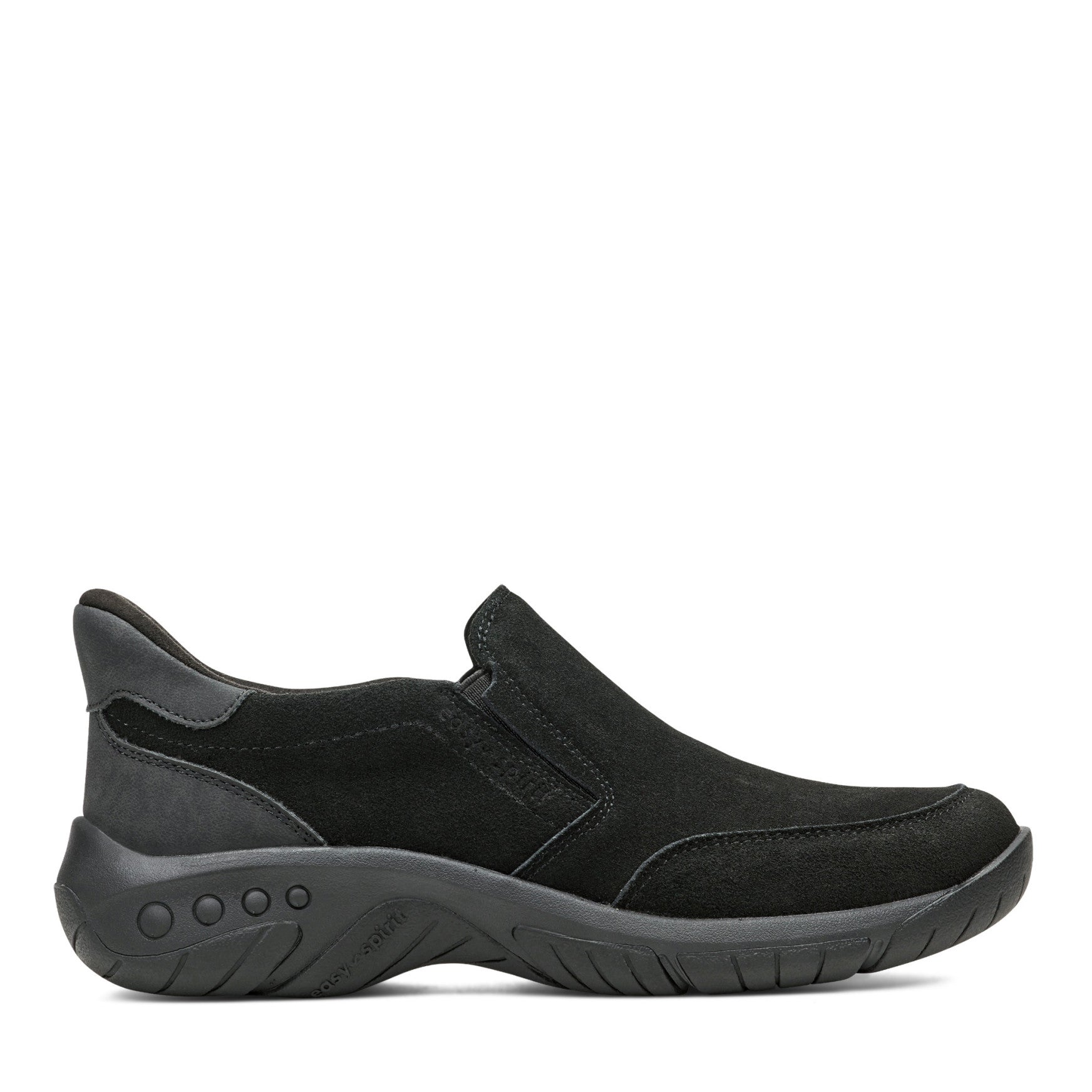 Easy Spirit Warner SOEASY™ Slip On Shoes - Black Suede