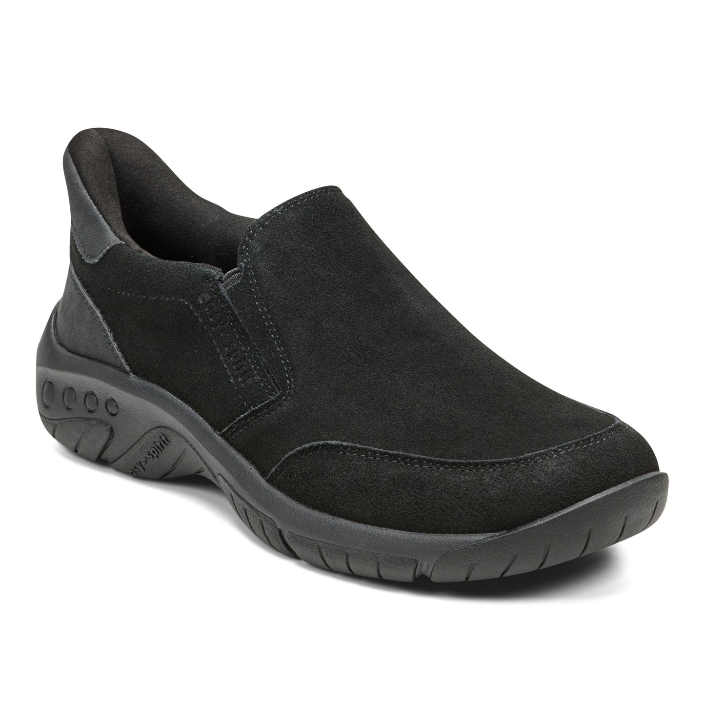 Easy Spirit Warner SOEASY™ Slip On Shoes - Black Suede