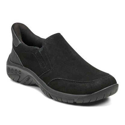 Easy Spirit Warner SOEASY™ Slip On Shoes - Black Suede