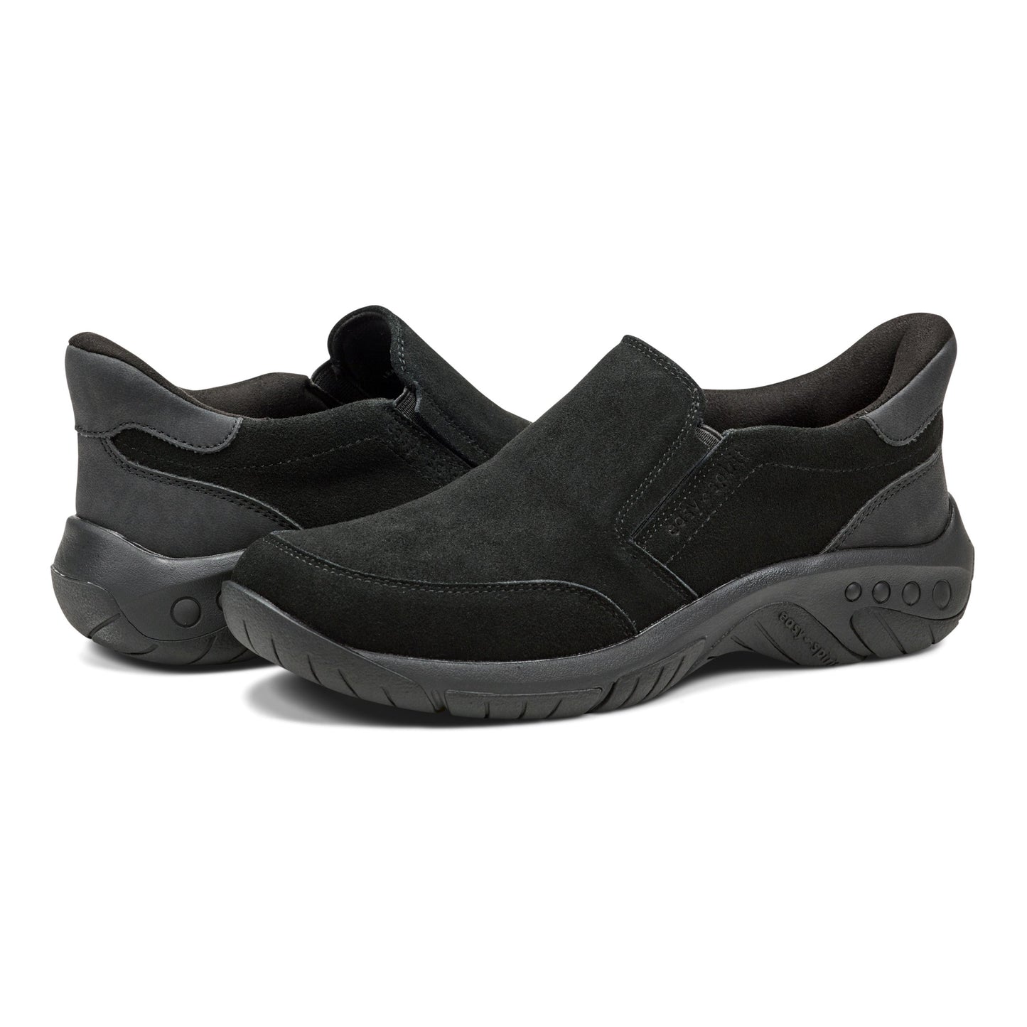 Easy Spirit Warner SOEASY™ Slip On Shoes - Black Suede
