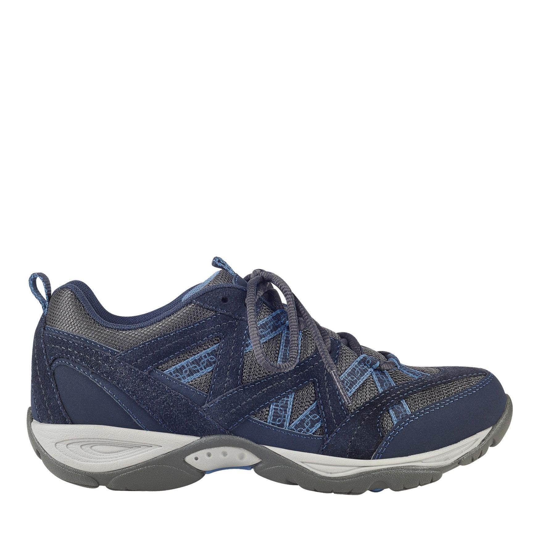 Easy Spirit Exploremap Walking Shoes - Navy Multi Nubuck