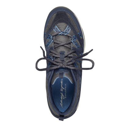 Easy Spirit Exploremap Walking Shoes - Navy Multi Nubuck