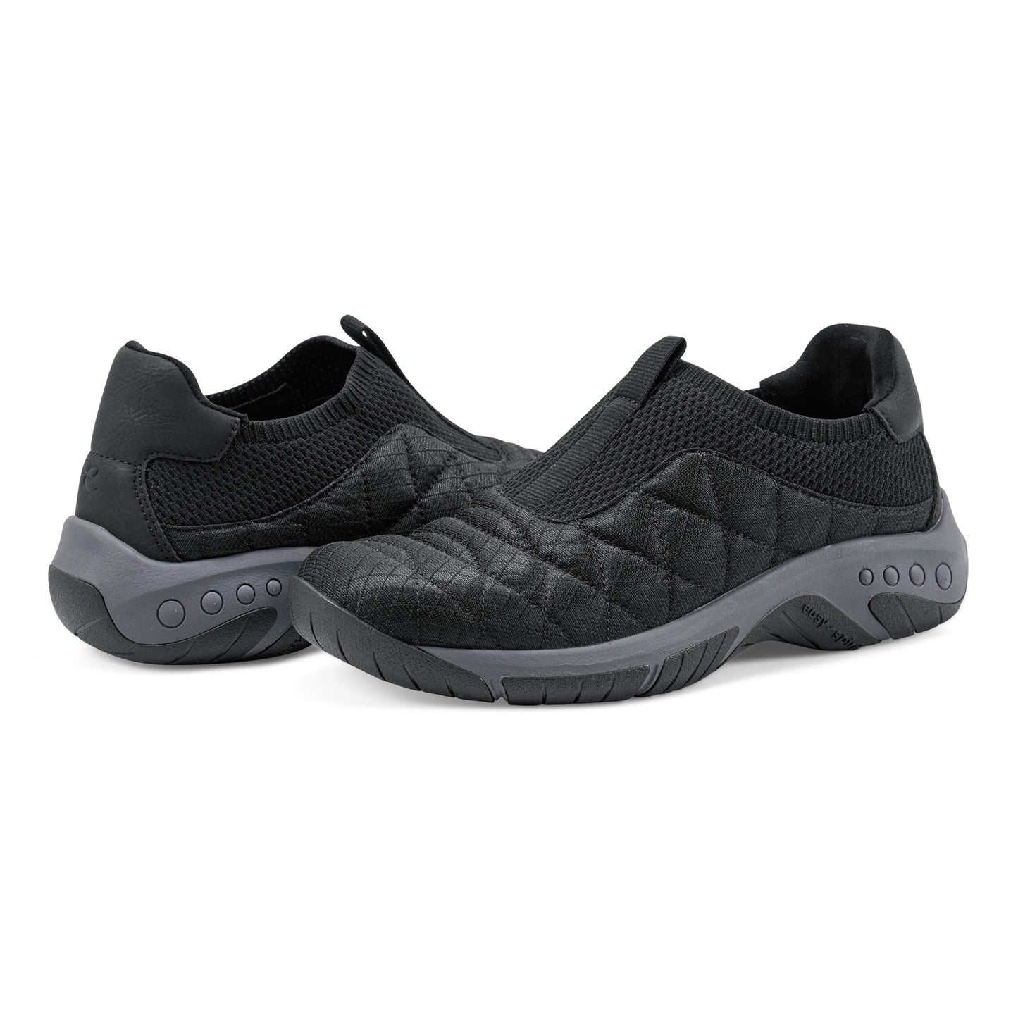 Easy Spirit Wallis Casual Slip On Shoes - Black Mesh