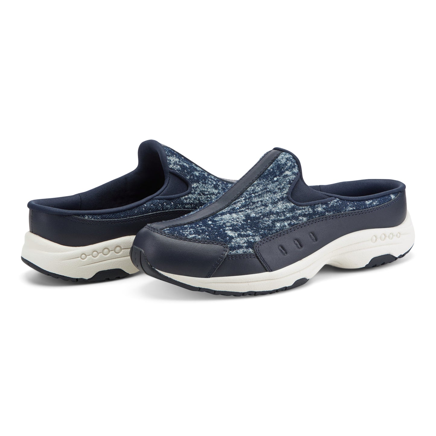 Easy Spirit Travelstone Clogs - Dark Blue Denim Stone