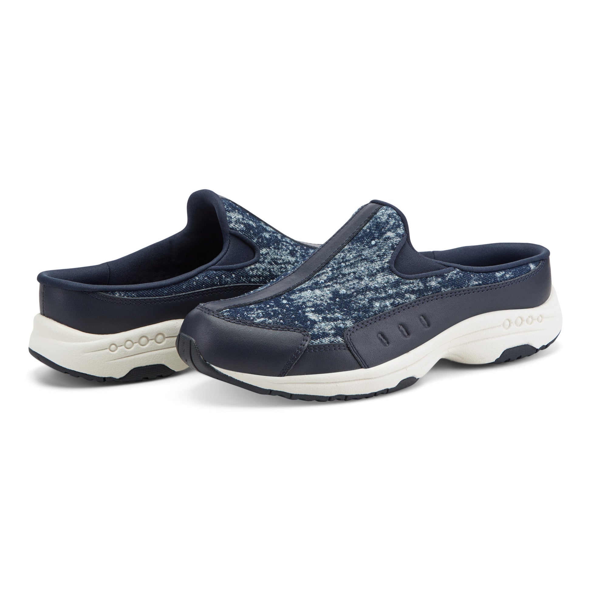 Easy Spirit Travelstone Clogs - Dark Blue Denim Stone
