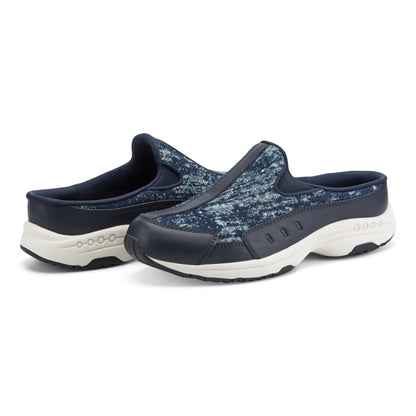 Easy Spirit Travelstone Clogs - Dark Blue Denim Stone