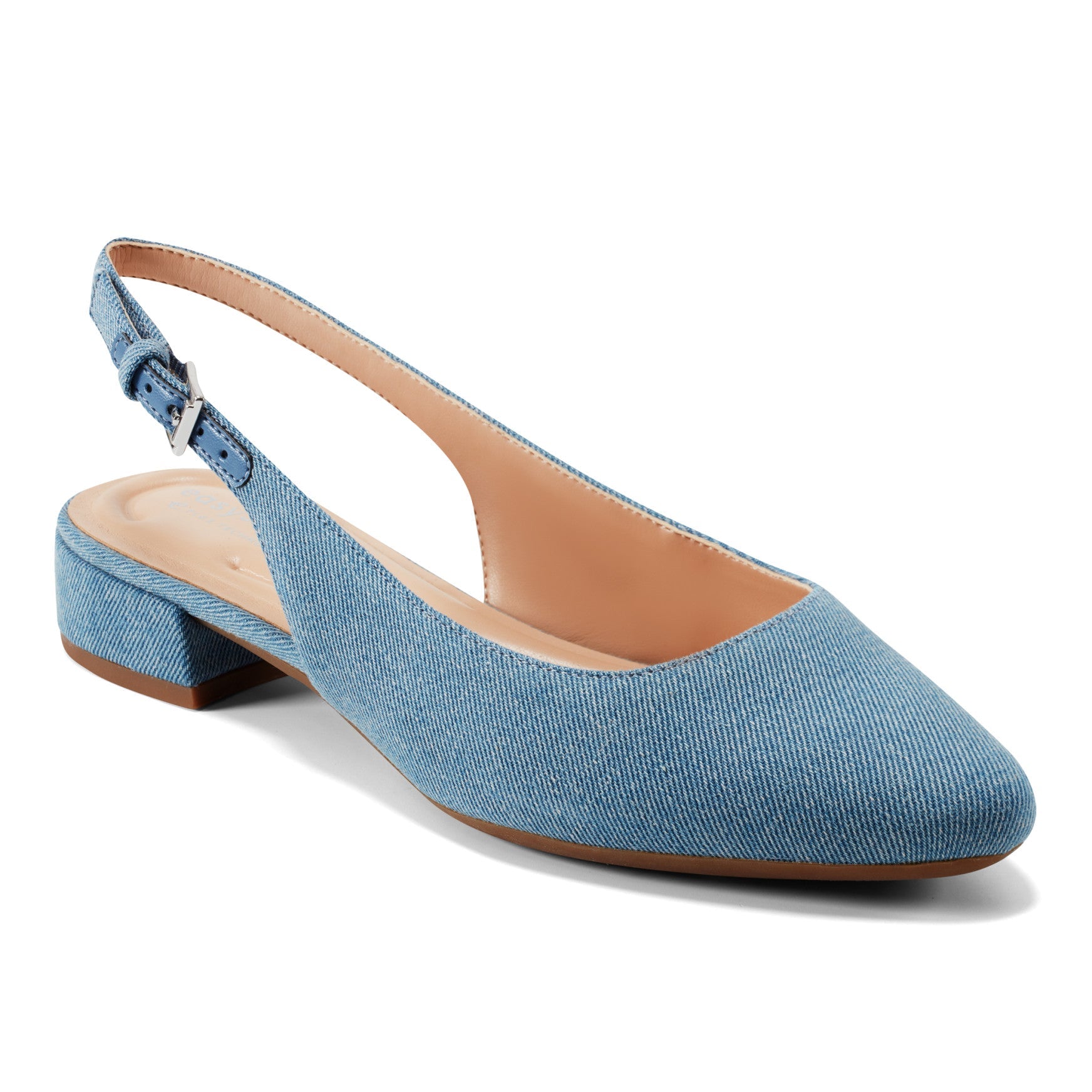Easy Spirit Cassius Slingback Pumps - Light Denim