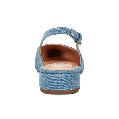 Easy Spirit Cassius Slingback Pumps - Light Denim