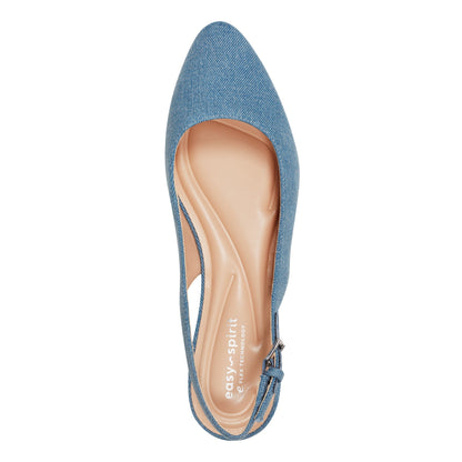 Easy Spirit Cassius Slingback Pumps - Light Denim