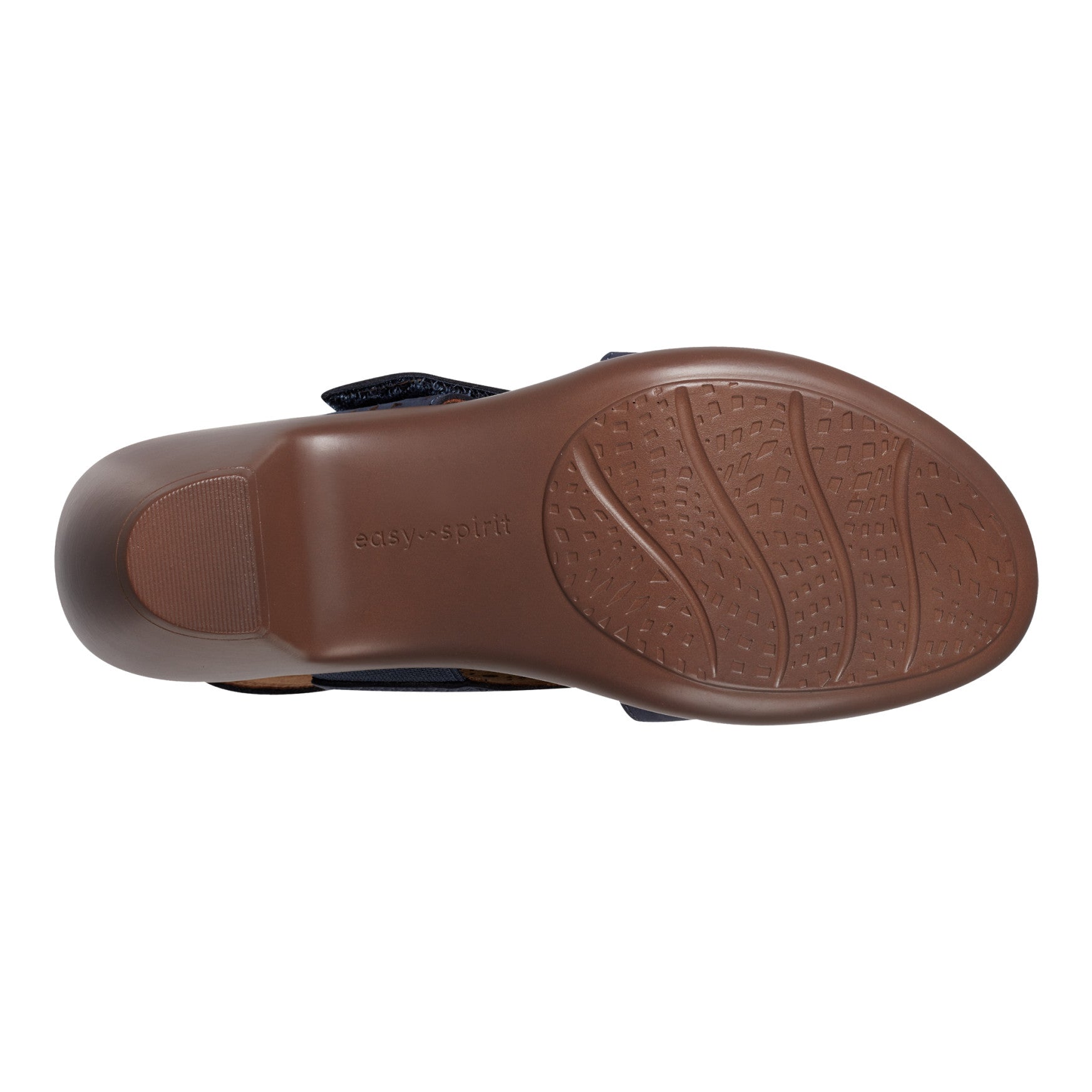 Easy Spirit Calix Heeled Sandals - Navy Suede