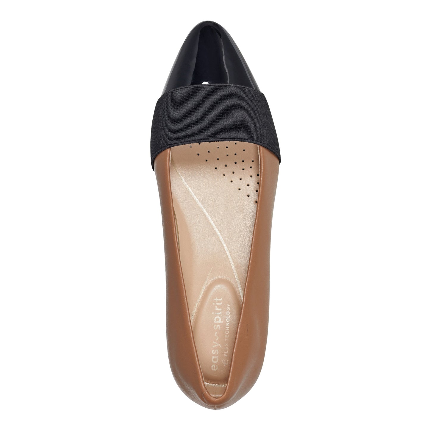 Easy Spirit Casta Cap Toe Dress Pumps - Natural Leather
