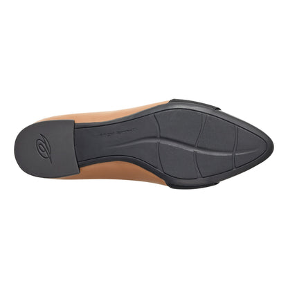 Easy Spirit Casta Cap Toe Dress Pumps - Natural Leather