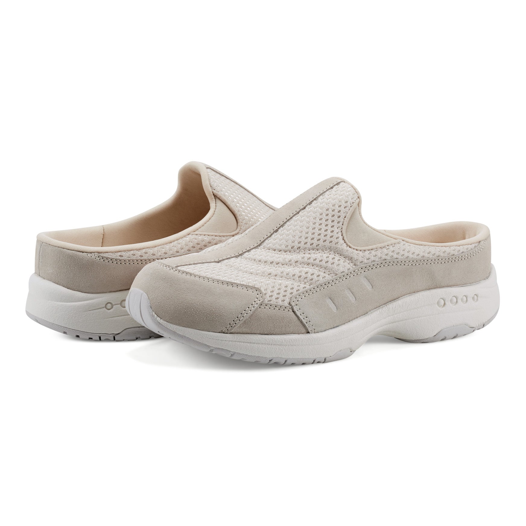 Easy Spirit Traveltime Clogs - Light Natural Mesh