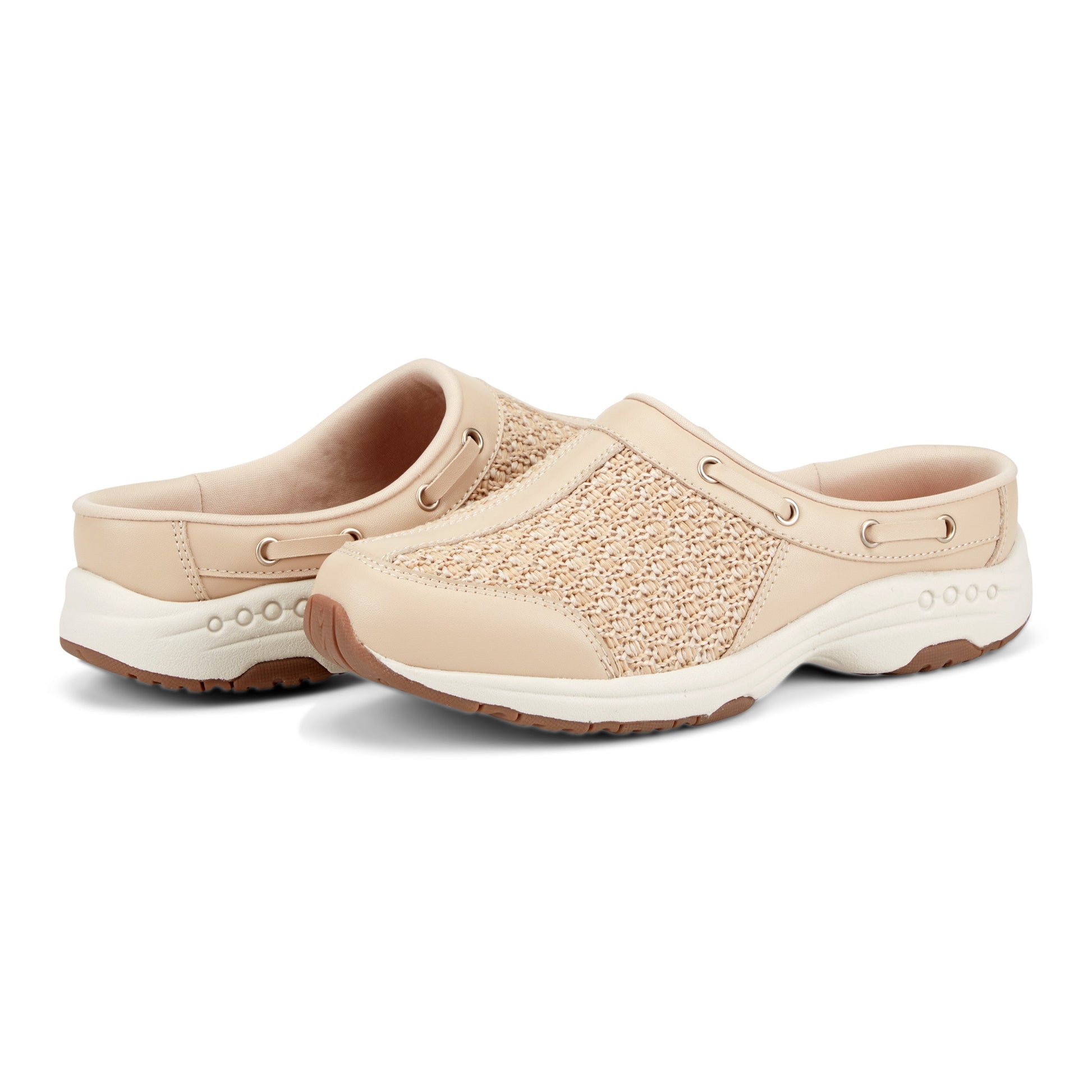 Easy Spirit Travelport Clogs - Light Natural