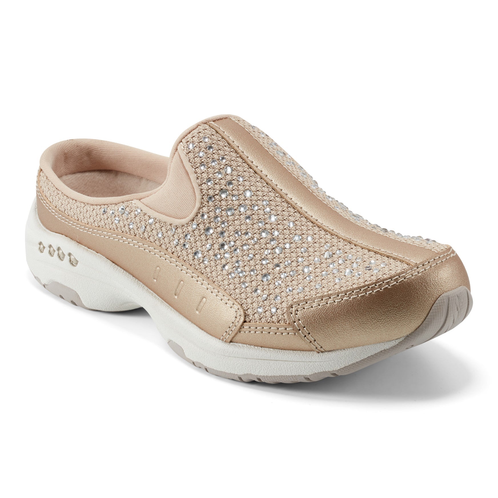 Easy Spirit Travelsparkle Clogs - Light Natural