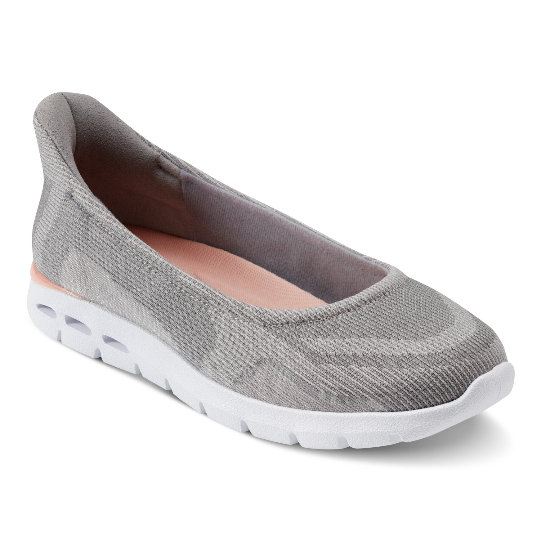 Easy Spirit Noemi SOEASY™ Slip On Ballet Flats - Light Grey