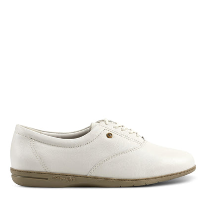Easy Spirit Motion Leather Oxfords - White Leather