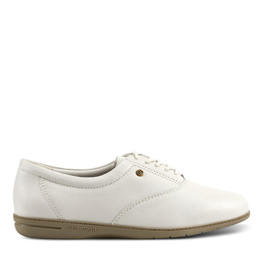 Easy Spirit Motion Leather Oxfords - White Leather