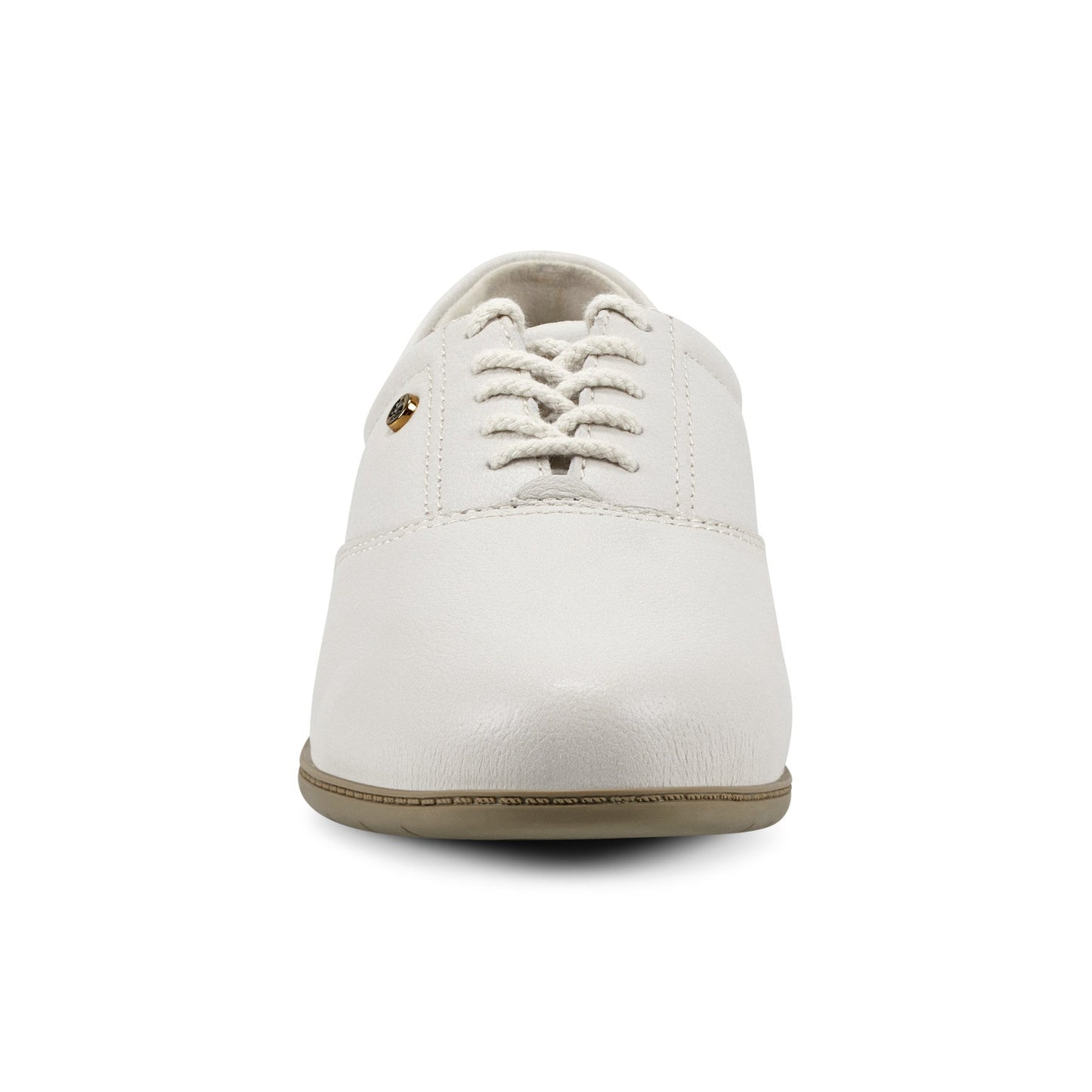Easy Spirit Motion Leather Oxfords - White Leather