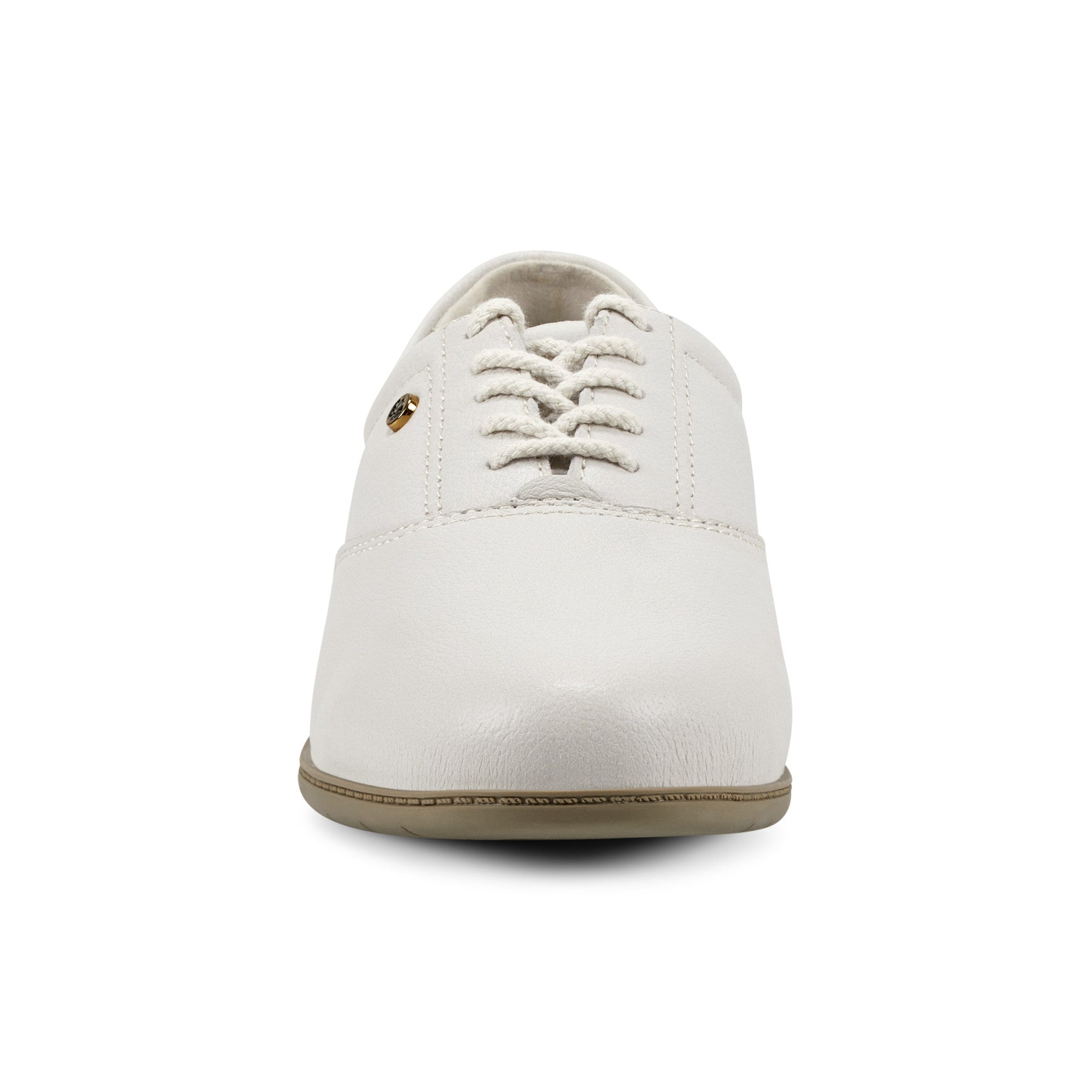 Easy Spirit Motion Leather Oxfords - White Leather