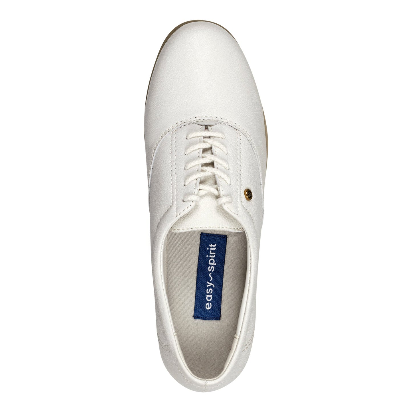 Easy Spirit Motion Leather Oxfords - White Leather