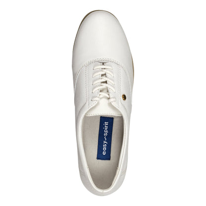 Easy Spirit Motion Leather Oxfords - White Leather